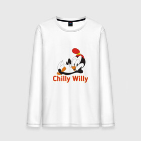 Мужской лонгслив хлопок с принтом Chilly Willy в Белгороде, 100% хлопок |  | chilly | chilly willy | арт | животные | милые | мультфильмы | пингвины | чилли вилли