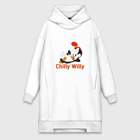 Платье-худи хлопок с принтом Chilly Willy в Белгороде,  |  | chilly | chilly willy | арт | животные | милые | мультфильмы | пингвины | чилли вилли