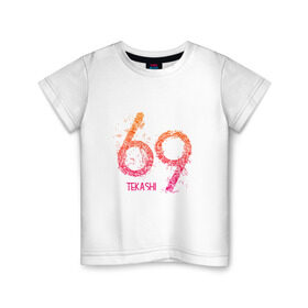 Детская футболка хлопок с принтом Tekashi69 в Белгороде, 100% хлопок | круглый вырез горловины, полуприлегающий силуэт, длина до линии бедер | 6ix9ine | sixnine | tekashi