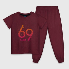 Детская пижама хлопок с принтом Tekashi69 в Белгороде, 100% хлопок |  брюки и футболка прямого кроя, без карманов, на брюках мягкая резинка на поясе и по низу штанин
 | 6ix9ine | sixnine | tekashi