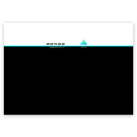 Поздравительная открытка с принтом Detroit AX400 в Белгороде, 100% бумага | плотность бумаги 280 г/м2, матовая, на обратной стороне линовка и место для марки
 | 2038 | connor | dbh | detroit | gamer | kara | андроид | девиант | детройт | кара | квест | коннор | маркус
