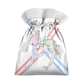 Подарочный 3D мешок с принтом Darling in the Franxx в Белгороде, 100% полиэстер | Размер: 29*39 см | Тематика изображения на принте: darling | darling in the franxx | franxx | hiro | zero two | zerotwo | милый | милый во франкcе | франкс