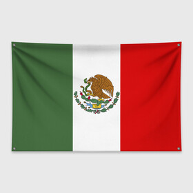 Флаг-баннер с принтом Мексика Чемпионат Мира в Белгороде, 100% полиэстер | размер 67 х 109 см, плотность ткани — 95 г/м2; по краям флага есть четыре люверса для крепления | mexico | бразилия | мексика | сборная мексики | футбол | чемпионат мира