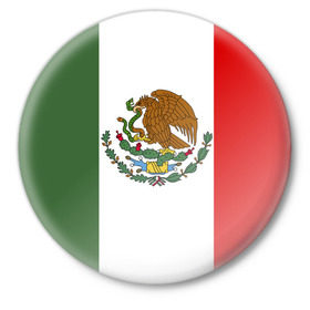Значок с принтом Мексика Чемпионат Мира в Белгороде,  металл | круглая форма, металлическая застежка в виде булавки | Тематика изображения на принте: mexico | бразилия | мексика | сборная мексики | футбол | чемпионат мира