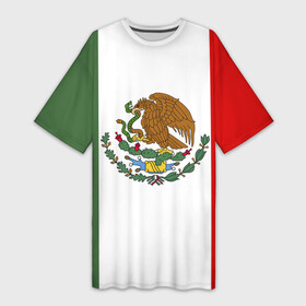 Платье-футболка 3D с принтом Мексика Чемпионат Мира в Белгороде,  |  | mexico | бразилия | мексика | сборная мексики | футбол | чемпионат мира