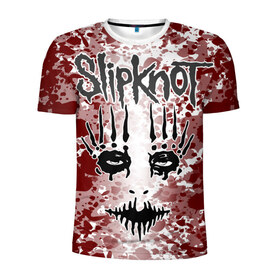 Мужская футболка 3D спортивная с принтом Slipknot Joey Jordison в Белгороде, 100% полиэстер с улучшенными характеристиками | приталенный силуэт, круглая горловина, широкие плечи, сужается к линии бедра | 