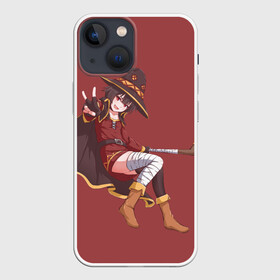 Чехол для iPhone 13 mini с принтом Megumin peace в Белгороде,  |  | konosuba | megumin | мегумин