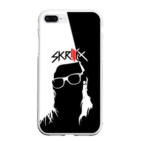 Чехол для iPhone 7Plus/8 Plus матовый с принтом Skrillex в Белгороде, Силикон | Область печати: задняя сторона чехла, без боковых панелей | john | moore | skrilex | skrillex | sonny | twipz | бростеп | джон | диджей | композитор | музыкант | мур | продюсер | скрайлекс | скрайллекс | скрилекс | скриллекс | сонни | хаус | электро