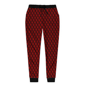 Женские брюки 3D с принтом Красный дракон в Белгороде, полиэстер 100% | прямой крой, два кармана без застежек по бокам, с мягкой трикотажной резинкой на поясе и по низу штанин. В поясе для дополнительного комфорта — широкие завязки | смапавпав