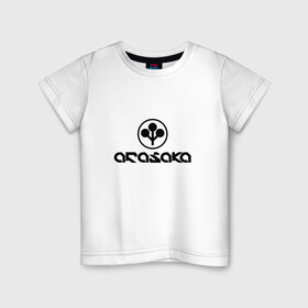 Детская футболка хлопок с принтом ARASAKA   CYBERPUNK 2077 в Белгороде, 100% хлопок | круглый вырез горловины, полуприлегающий силуэт, длина до линии бедер | 