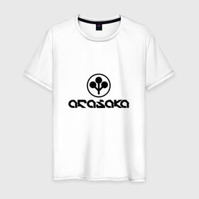 Мужская футболка хлопок с принтом ARASAKA   CYBERPUNK 2077 в Белгороде, 100% хлопок | прямой крой, круглый вырез горловины, длина до линии бедер, слегка спущенное плечо. | Тематика изображения на принте: 