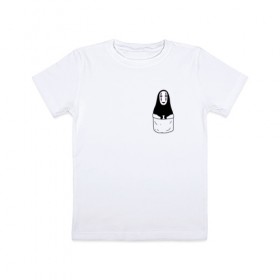 Детская футболка хлопок с принтом Унесённые призраками в Белгороде, 100% хлопок | круглый вырез горловины, полуприлегающий силуэт, длина до линии бедер | spirited away | миядзаки | хаяо