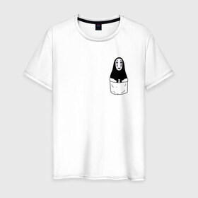 Мужская футболка хлопок с принтом Унесённые призраками в Белгороде, 100% хлопок | прямой крой, круглый вырез горловины, длина до линии бедер, слегка спущенное плечо. | spirited away | миядзаки | хаяо