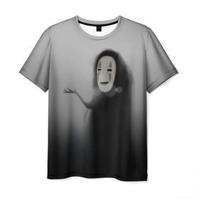 Мужская футболка 3D с принтом Унесенные призраками в Белгороде, 100% полиэфир | прямой крой, круглый вырез горловины, длина до линии бедер | spirited away | миядзаки | хаяо