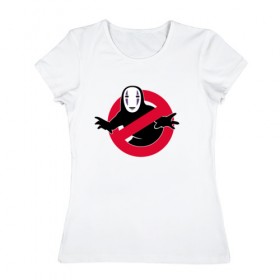 Женская футболка хлопок с принтом Унесённые призраками в Белгороде, 100% хлопок | прямой крой, круглый вырез горловины, длина до линии бедер, слегка спущенное плечо | spirited away | миядзаки | хаяо