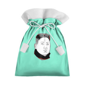 Подарочный 3D мешок с принтом Ким чен ын в Белгороде, 100% полиэстер | Размер: 29*39 см | 