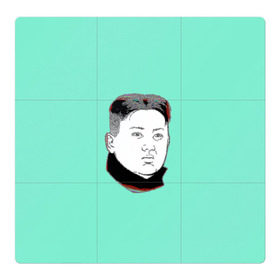 Магнитный плакат 3Х3 с принтом Ким чен ын в Белгороде, Полимерный материал с магнитным слоем | 9 деталей размером 9*9 см | 
