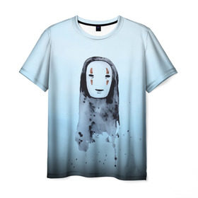 Мужская футболка 3D с принтом Унесенные призраками в Белгороде, 100% полиэфир | прямой крой, круглый вырез горловины, длина до линии бедер | Тематика изображения на принте: spirited away | миядзаки | хаяо