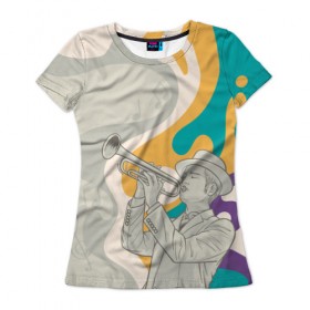 Женская футболка 3D с принтом love saxophone в Белгороде, 100% полиэфир ( синтетическое хлопкоподобное полотно) | прямой крой, круглый вырез горловины, длина до линии бедер | саксофон | саксофонист