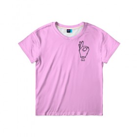 Детская футболка 3D с принтом Zero Death Pink в Белгороде, 100% гипоаллергенный полиэфир | прямой крой, круглый вырез горловины, длина до линии бедер, чуть спущенное плечо, ткань немного тянется | 