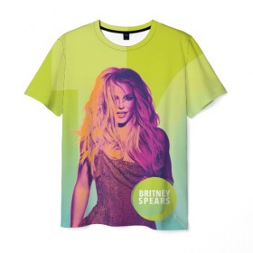 Мужская футболка 3D с принтом Britney Spears в Белгороде, 100% полиэфир | прямой крой, круглый вырез горловины, длина до линии бедер | 