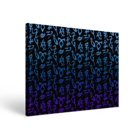 Холст прямоугольный с принтом Blue runes в Белгороде, 100% ПВХ |  | freeform | shadowhunters | доминик шервуд | клэри фрэй | кэтрин макнамара | фэнтази