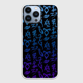 Чехол для iPhone 13 Pro Max с принтом Blue runes в Белгороде,  |  | freeform | shadowhunters | доминик шервуд | клэри фрэй | кэтрин макнамара | фэнтази