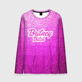 Мужской лонгслив 3D с принтом Britney Bitch _pink в Белгороде, 100% полиэстер | длинные рукава, круглый вырез горловины, полуприлегающий силуэт | baby one more time | britney spears | oops | бритни спирс