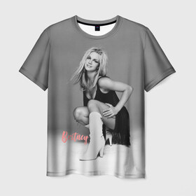 Мужская футболка 3D с принтом Britney _ в Белгороде, 100% полиэфир | прямой крой, круглый вырез горловины, длина до линии бедер | baby one more time | britney spears | oops | бритни спирс