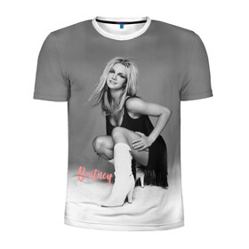 Мужская футболка 3D спортивная с принтом Britney _ в Белгороде, 100% полиэстер с улучшенными характеристиками | приталенный силуэт, круглая горловина, широкие плечи, сужается к линии бедра | baby one more time | britney spears | oops | бритни спирс