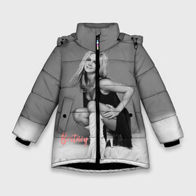 Зимняя куртка для девочек 3D с принтом Britney _ в Белгороде, ткань верха — 100% полиэстер; подклад — 100% полиэстер, утеплитель — 100% полиэстер. | длина ниже бедра, удлиненная спинка, воротник стойка и отстегивающийся капюшон. Есть боковые карманы с листочкой на кнопках, утяжки по низу изделия и внутренний карман на молнии. 

Предусмотрены светоотражающий принт на спинке, радужный светоотражающий элемент на пуллере молнии и на резинке для утяжки. | baby one more time | britney spears | oops | бритни спирс