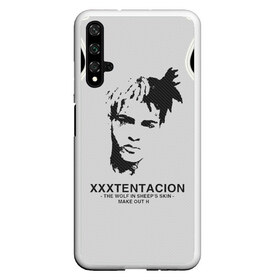 Чехол для Honor 20 с принтом XXXTENTACION в Белгороде, Силикон | Область печати: задняя сторона чехла, без боковых панелей | Тематика изображения на принте: bad | dead | death | geometry | rap | revenge | rip | texture | usa | xxxtentacion | геометрия | джасей дуэйн онфрой | зарубежный реп | исполнитель | карбон | музыкант | ревендж | реп | рэп | рэпер | текстура