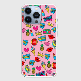 Чехол для iPhone 13 Pro с принтом Pop Art в Белгороде,  |  | pop art | гламур | лето | мода | поп арт | стикер | стиль | тренд | фэшн