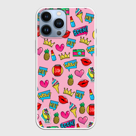 Чехол для iPhone 13 Pro Max с принтом Pop Art в Белгороде,  |  | pop art | гламур | лето | мода | поп арт | стикер | стиль | тренд | фэшн