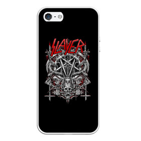 Чехол для iPhone 5/5S матовый с принтом Slayer в Белгороде, Силикон | Область печати: задняя сторона чехла, без боковых панелей | slayer | группа | гэри холт | керри кинг | метал | музыка | пентаграмма | песни | пол бостаф | рок | слаер | слайер | слеар | слеер | слейр | слеяр | том арайа | трэш | тяжелый | хеви