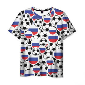 Мужская футболка 3D с принтом Футбольный Поп арт Россия в Белгороде, 100% полиэфир | прямой крой, круглый вырез горловины, длина до линии бедер | pop art | style | безумство | комикс | микс | поп арт | футбол | яркие | яркое | яркости