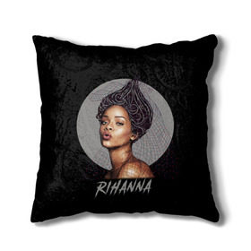 Подушка 3D с принтом Rihanna в Белгороде, наволочка – 100% полиэстер, наполнитель – холлофайбер (легкий наполнитель, не вызывает аллергию). | состоит из подушки и наволочки. Наволочка на молнии, легко снимается для стирки | rihanna | риана | рианна