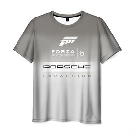 Мужская футболка 3D с принтом Forza Motorsport 6 в Белгороде, 100% полиэфир | прямой крой, круглый вырез горловины, длина до линии бедер | gear | top | авангард | вип | гонки | машина | офф | порше | сиквел | сила | скорость | спин