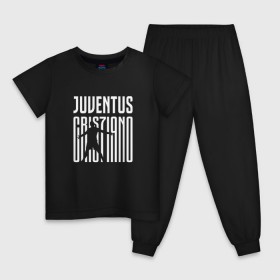 Детская пижама хлопок с принтом Juventus - Cristiano Ronaldo 7 в Белгороде, 100% хлопок |  брюки и футболка прямого кроя, без карманов, на брюках мягкая резинка на поясе и по низу штанин
 | 0x000000123 | cristiano ronaldo | juventus | криштиано роналдо | ювентус