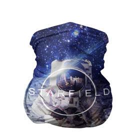 Бандана-труба 3D с принтом STARFIELD в Белгороде, 100% полиэстер, ткань с особыми свойствами — Activecool | плотность 150‒180 г/м2; хорошо тянется, но сохраняет форму | 2019 | 2020 | bethesda | logo | space | starfield | звезды | игра | космонавт | космос | логотип | старфиелд