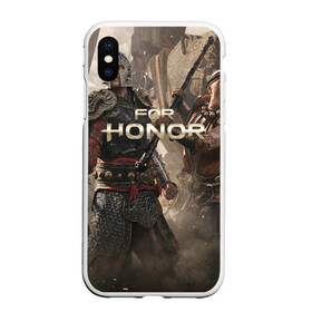 Чехол для iPhone XS Max матовый с принтом FOR HONOR в Белгороде, Силикон | Область печати: задняя сторона чехла, без боковых панелей | for honor | викинги | игра | рыцари | средневековье | япония