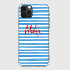 Чехол для iPhone 12 Pro Max с принтом ALOHA в Белгороде, Силикон |  | Тематика изображения на принте: гавайи | лето | море | моряк | отдых | пляж | полоски | тельняшка | яхта