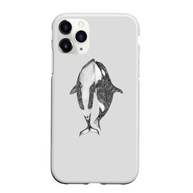 Чехол для iPhone 11 Pro матовый с принтом Киты в Белгороде, Силикон |  | арт | касатка | касатки | кит | море | океан | рисунок | узор