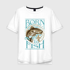 Мужская футболка хлопок Oversize с принтом Рыбалка в Белгороде, 100% хлопок | свободный крой, круглый ворот, “спинка” длиннее передней части | ловить рыбу | на рыбалку | охота | природа | рыба | рыбак | рыбалка