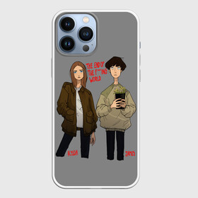 Чехол для iPhone 13 Pro Max с принтом Конец го Мира в Белгороде,  |  | alex lawther | allysa | james | jessica barden | netflix | алекс лоутер | джессика барден | нетфликс