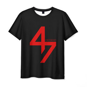 Мужская футболка 3D с принтом AGENT 47 HITMAN (НА СПИНЕ) в Белгороде, 100% полиэфир | прямой крой, круглый вырез горловины, длина до линии бедер | agent 47 | агент 47 | хитман