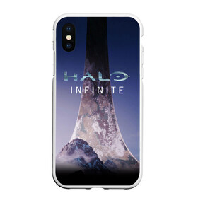 Чехол для iPhone XS Max матовый с принтом HALO INFINITE в Белгороде, Силикон | Область печати: задняя сторона чехла, без боковых панелей | master chief | инфинит | мастер чиф | хало