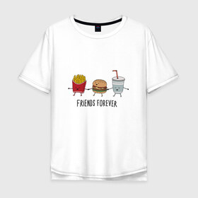 Мужская футболка хлопок Oversize с принтом Best friend в Белгороде, 100% хлопок | свободный крой, круглый ворот, “спинка” длиннее передней части | 