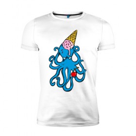 Мужская футболка премиум с принтом Mark Blink 182 в Белгороде, 92% хлопок, 8% лайкра | приталенный силуэт, круглый вырез ворота, длина до линии бедра, короткий рукав | mark hoppus | octopus | марк хоппус | осьминог