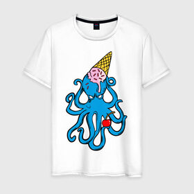 Мужская футболка хлопок с принтом Mark Blink 182 в Белгороде, 100% хлопок | прямой крой, круглый вырез горловины, длина до линии бедер, слегка спущенное плечо. | mark hoppus | octopus | марк хоппус | осьминог